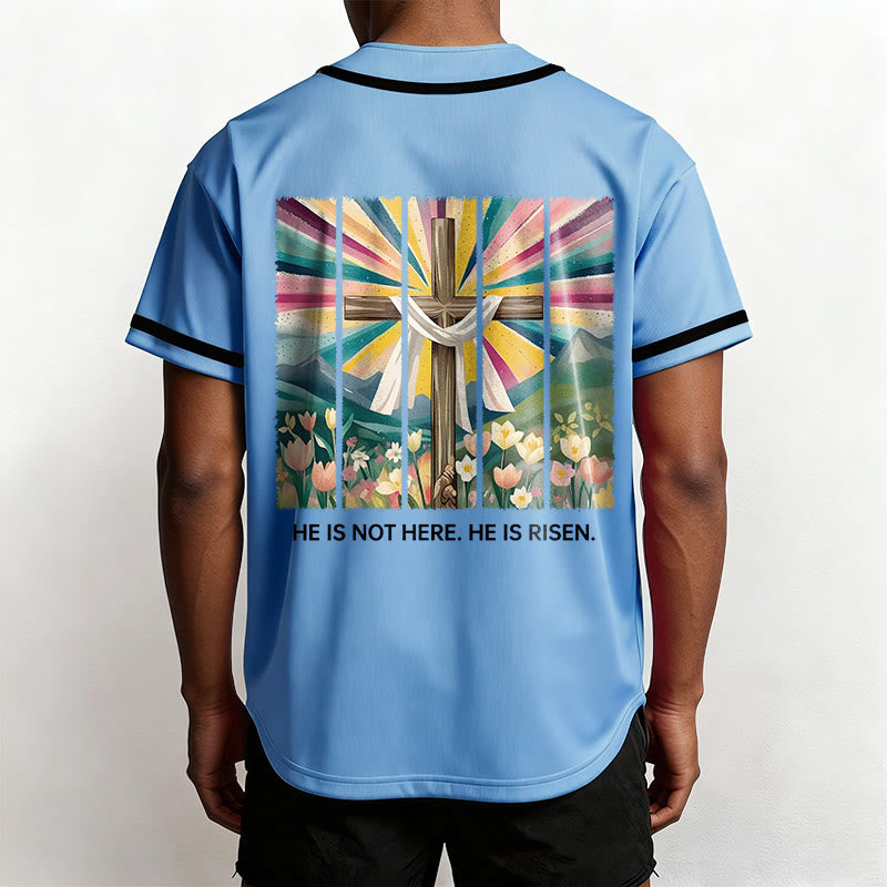 Christianartworkshop Non è qui, è risorto Maglia da baseball unisex Faith - image 36