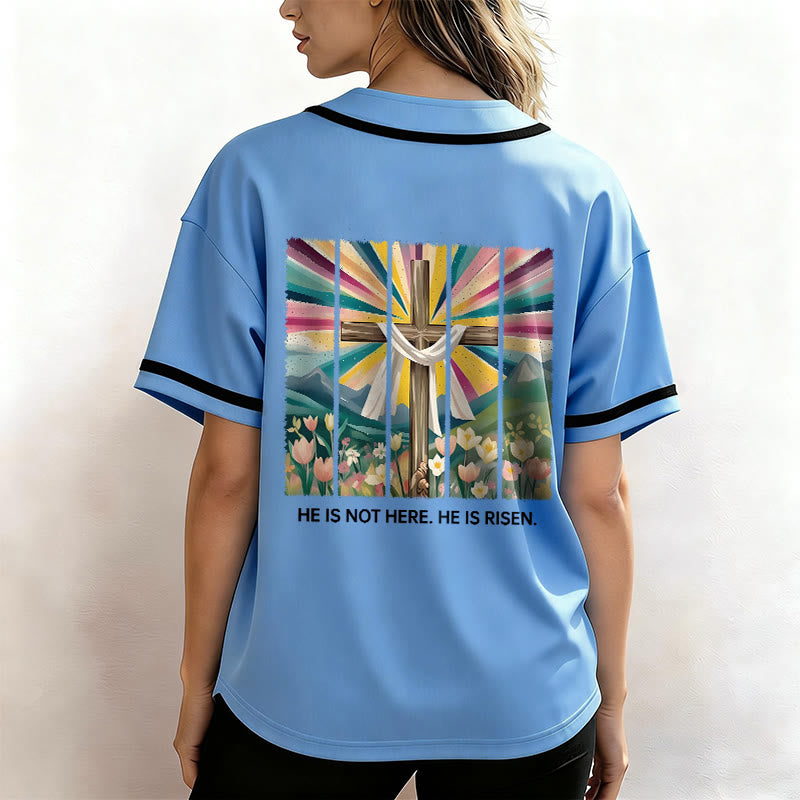 Christianartworkshop Non è qui, è risorto Maglia da baseball unisex Faith - image 38