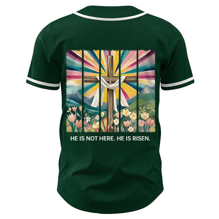 Christianartworkshop Non è qui, è risorto Maglia da baseball unisex Faith - image 47