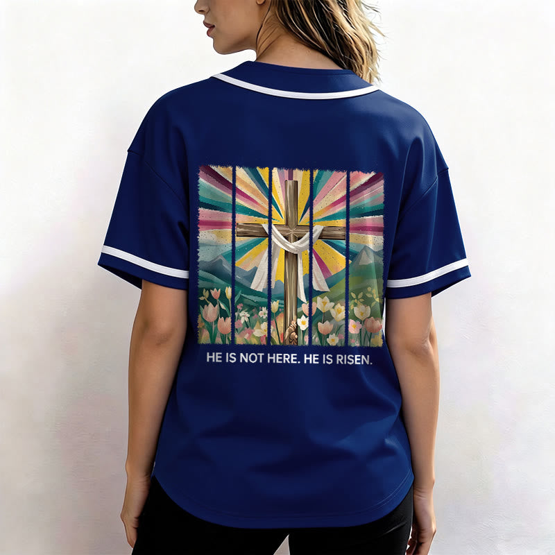Christianartworkshop Non è qui, è risorto Maglia da baseball unisex Faith - image 52