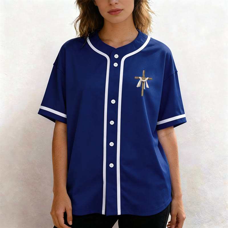 Christianartworkshop Non è qui, è risorto Maglia da baseball unisex Faith - image 53