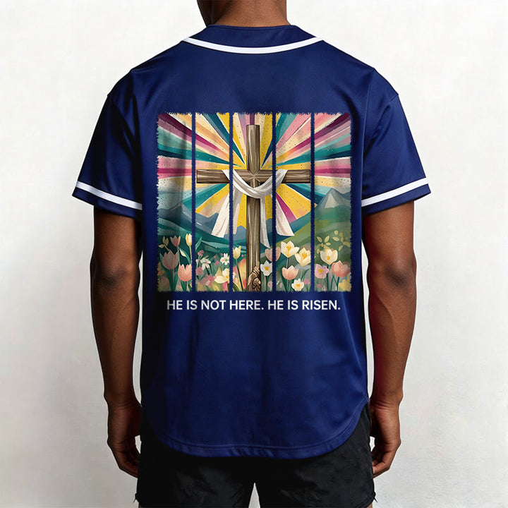 Christianartworkshop Non è qui, è risorto Maglia da baseball unisex Faith - image 50