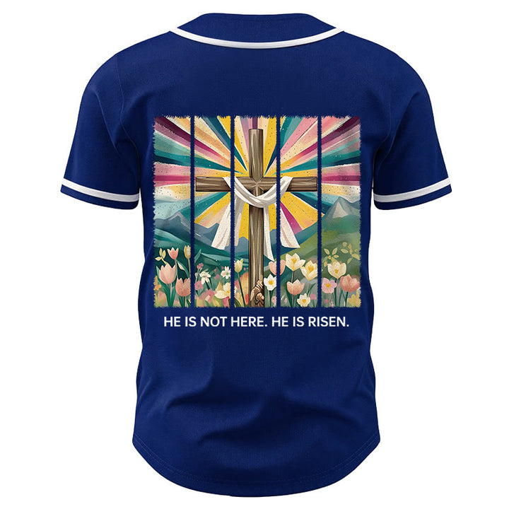 Christianartworkshop Non è qui, è risorto Maglia da baseball unisex Faith - image 54