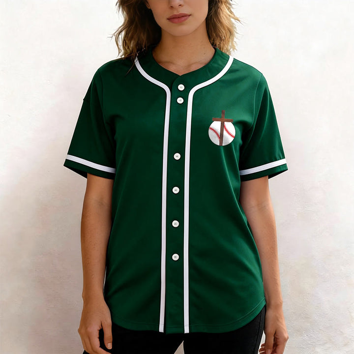 Christianartworkshop Filippesi 4:13 Maglia da baseball della fede: Maglia da baseball con croce, motto, forza e devozione - image 40
