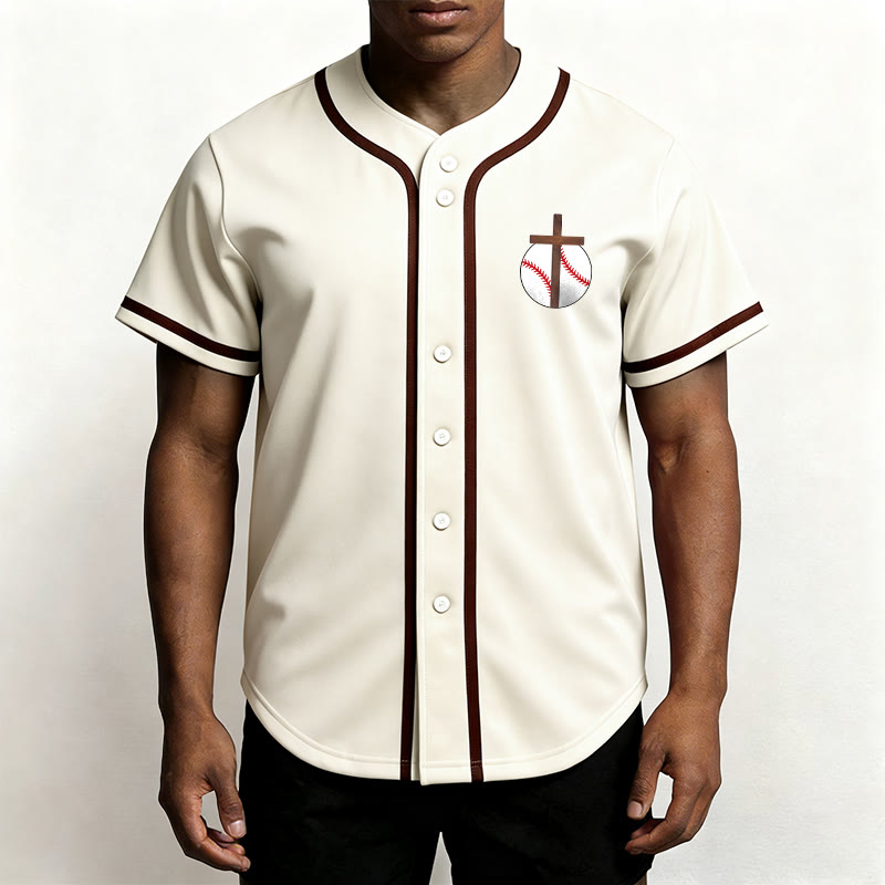 Christianartworkshop Filippesi 4:13 Maglia da baseball della fede: Maglia da baseball con croce, motto, forza e devozione - image 8