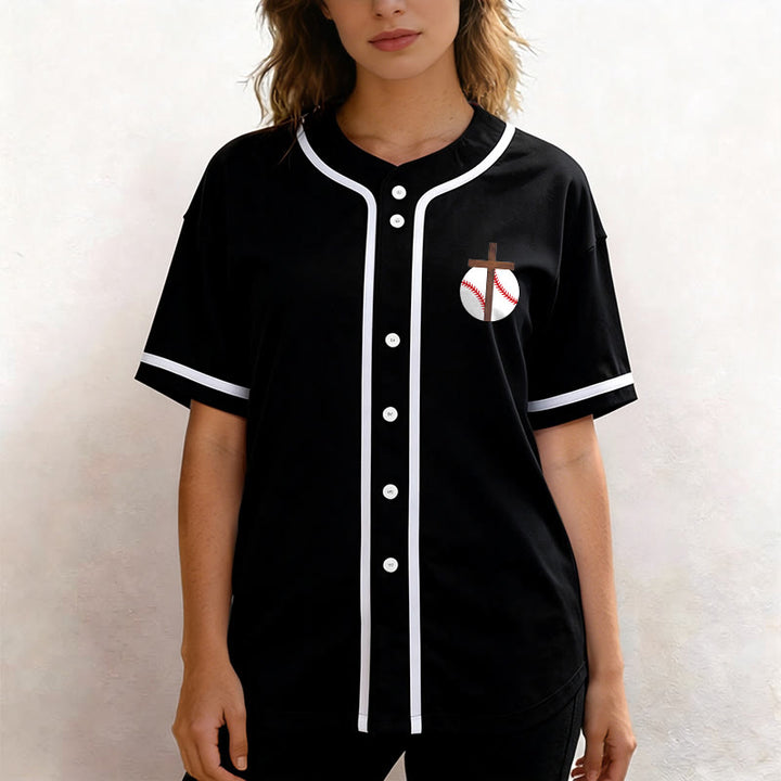 Christianartworkshop Filippesi 4:13 Maglia da baseball della fede: Maglia da baseball con croce, motto, forza e devozione - image 20