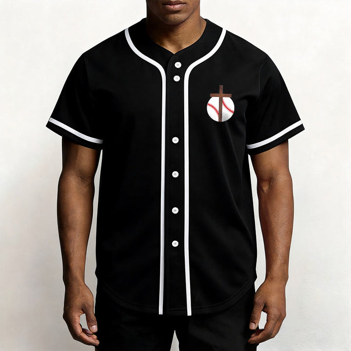 Christianartworkshop Filippesi 4:13 Maglia da baseball della fede: Maglia da baseball con croce, motto, forza e devozione - image 18