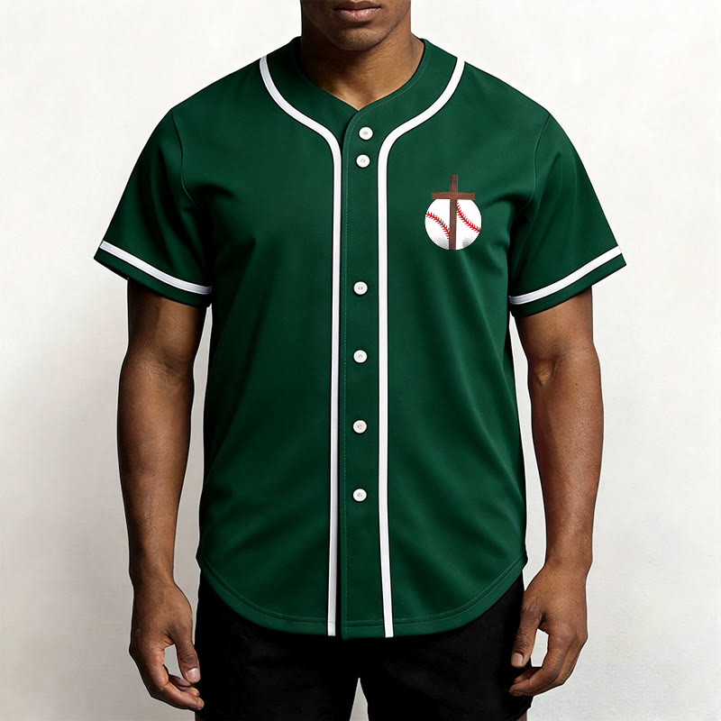 Christianartworkshop Filippesi 4:13 Maglia da baseball della fede: Maglia da baseball con croce, motto, forza e devozione - image 38