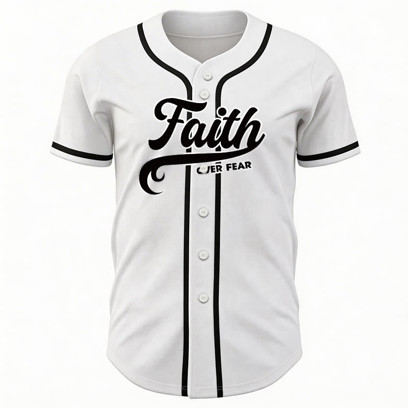 Christianartworkshop Faith Over Fear Maglia da baseball unisex personalizzata con nome e numero - image 20