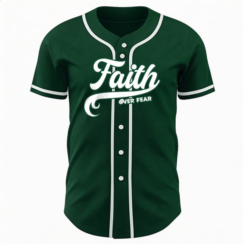 Christianartworkshop Faith Over Fear Maglia da baseball unisex personalizzata con nome e numero - image 48