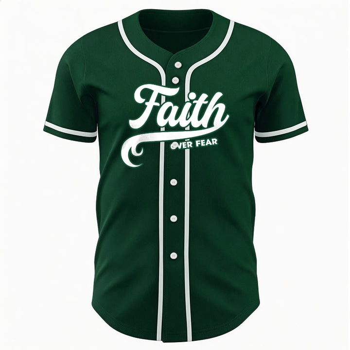 Christianartworkshop Faith Over Fear Maglia da baseball unisex personalizzata con nome e numero - image 48