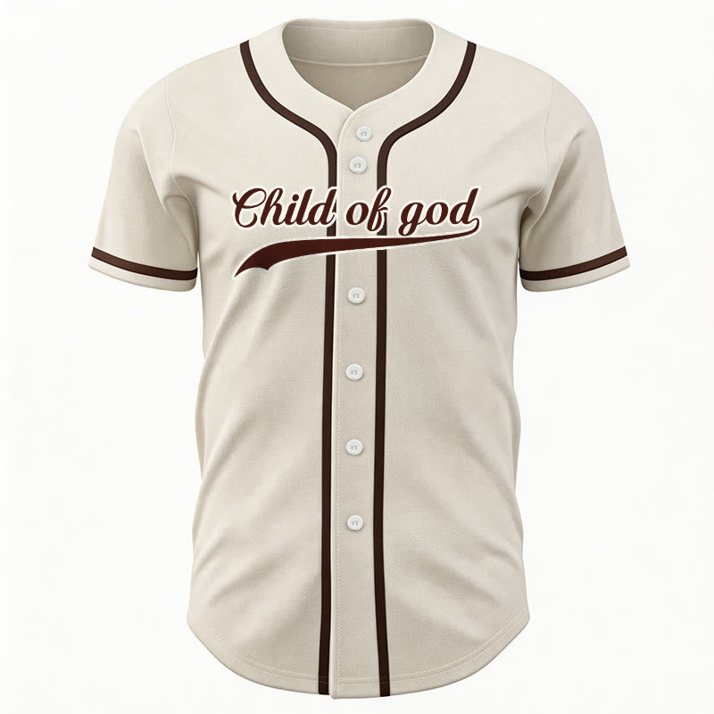 Christianartworkshop Child Of God Maglia da baseball unisex personalizzata con nome e numero - image 6