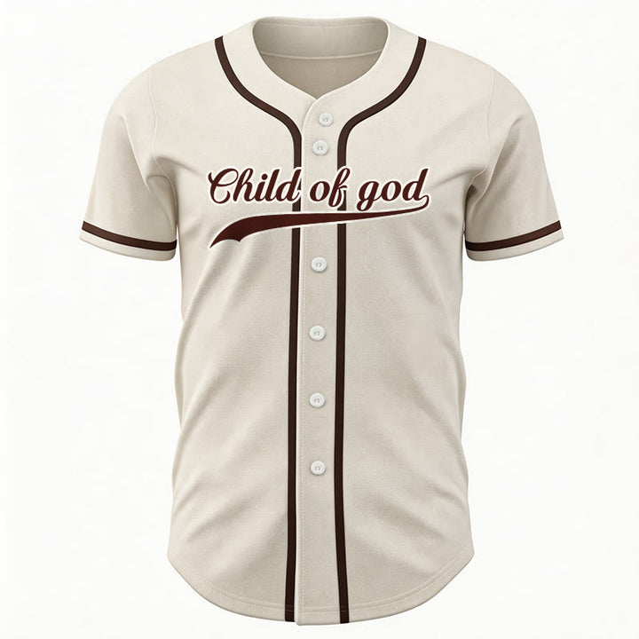 Christianartworkshop Child Of God Maglia da baseball unisex personalizzata con nome e numero - image 6