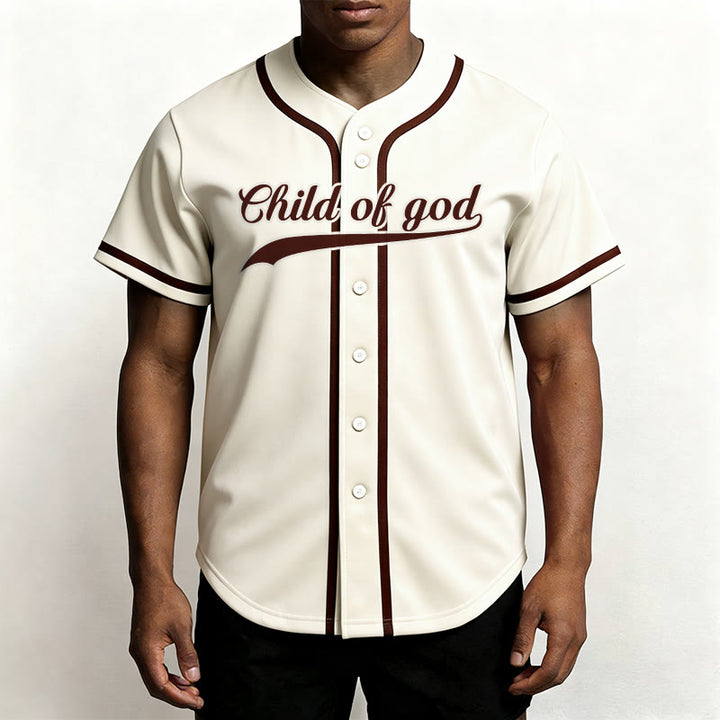 Christianartworkshop Child Of God Maglia da baseball unisex personalizzata con nome e numero - image 2