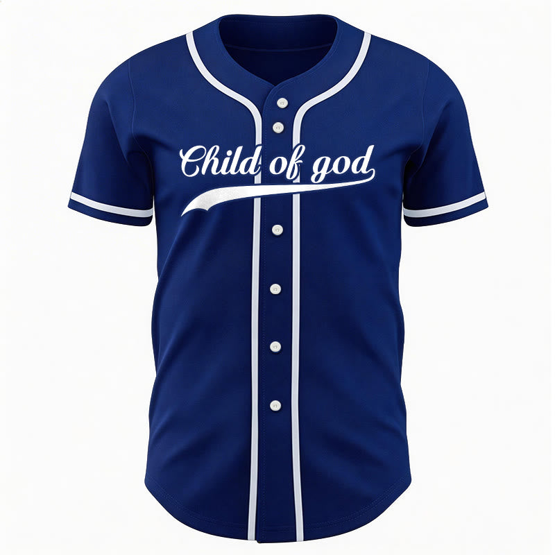 Christianartworkshop Maglia da baseball unisex personalizzata con nome e numero "Figlio di Dio" - image 13