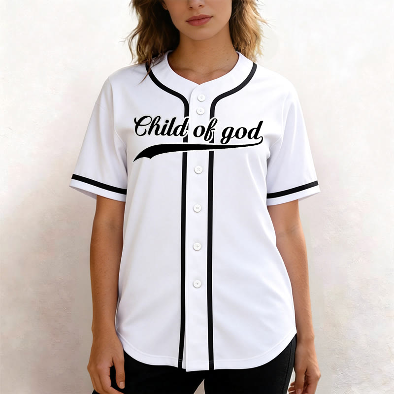 Christianartworkshop Child Of God Maglia da baseball unisex personalizzata con nome e numero - image 16