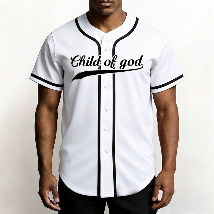 Christianartworkshop Child Of God Maglia da baseball unisex personalizzata con nome e numero - image 18