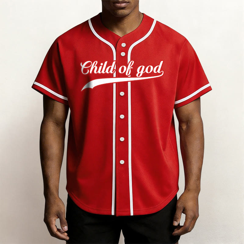 Christianartworkshop Child Of God Maglia da baseball unisex personalizzata con nome e numero - image 23