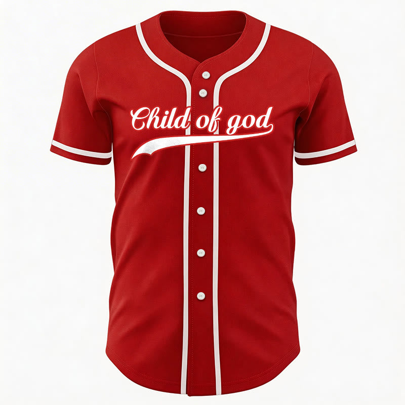 Christianartworkshop Maglia da baseball unisex personalizzata con nome e numero "Figlio di Dio" - image 27