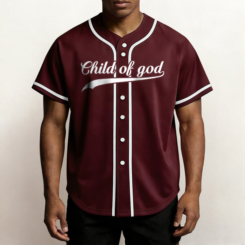 Christianartworkshop Child Of God Maglia da baseball unisex personalizzata con nome e numero - image 37