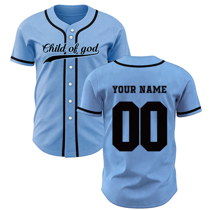 Christianartworkshop Child Of God Maglia da baseball unisex personalizzata con nome e numero - Blu - 5XL - Nome & Numero personalizzati - image 43
