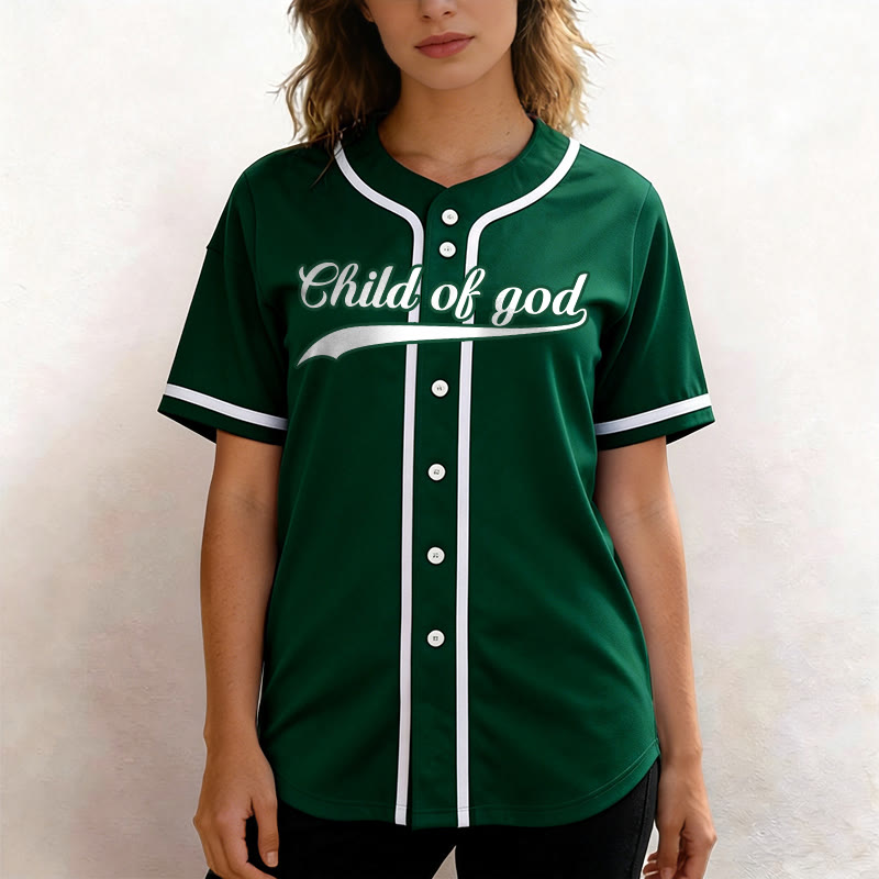 Christianartworkshop Child Of God Maglia da baseball unisex personalizzata con nome e numero - image 53