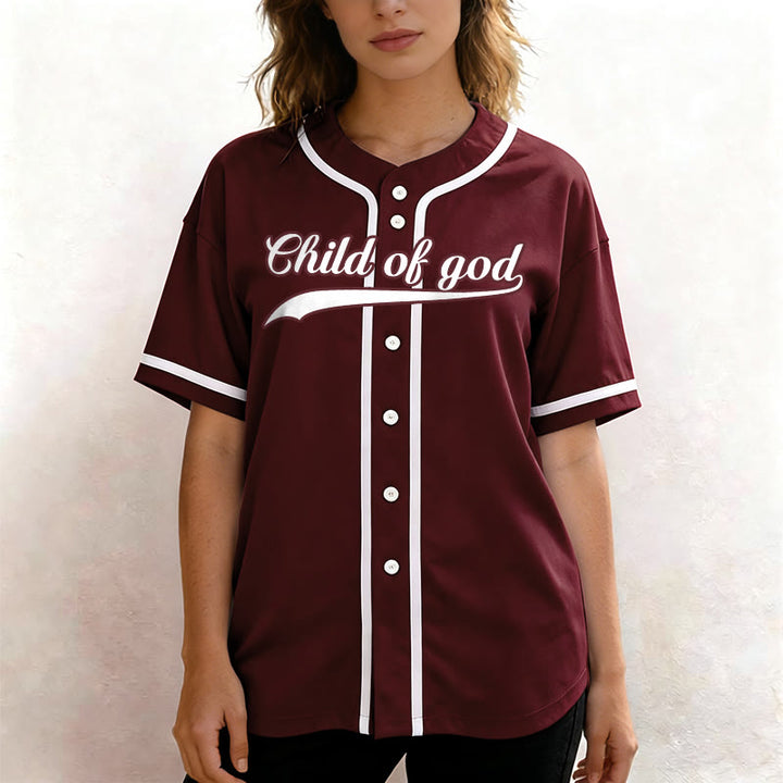 Christianartworkshop Child Of God Maglia da baseball unisex personalizzata con nome e numero - image 39