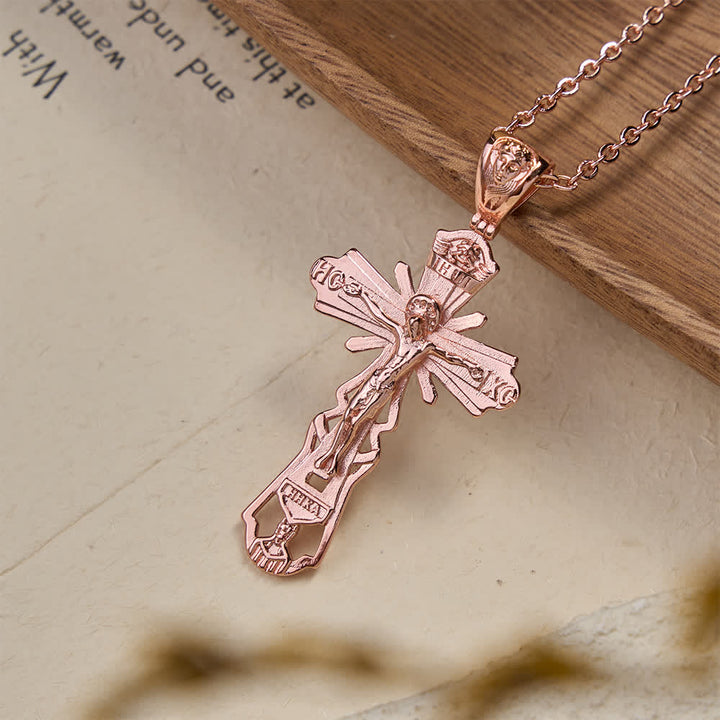 Collana con croce cristiana Christianartworkshop : storia di sacrificio e ornamento senza tempo - image 6