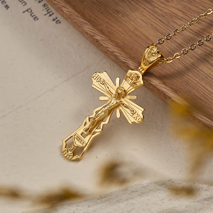 Collana con croce cristiana Christianartworkshop : storia di sacrificio e ornamento senza tempo - image 4