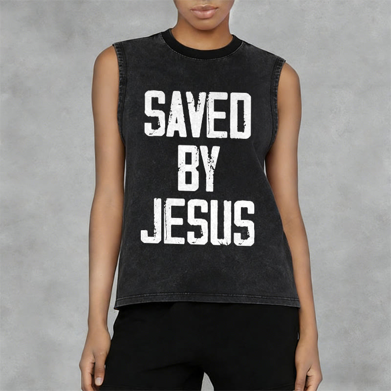 Christianartworkshop Canotta unisex Saved By Jesus - image 11
