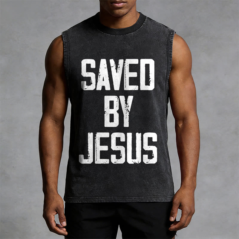 Christianartworkshop Canotta unisex Saved By Jesus - image 11