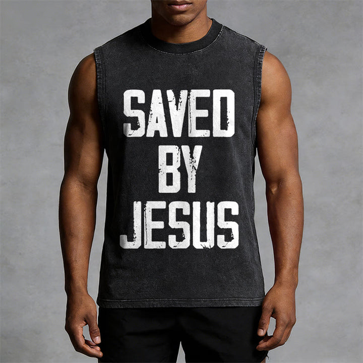 Christianartworkshop Canotta unisex Saved By Jesus - image 11