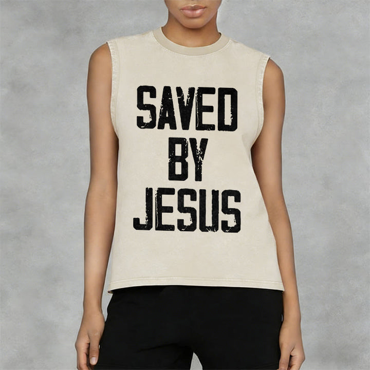 Christianartworkshop Canotta unisex Saved By Jesus - image 8