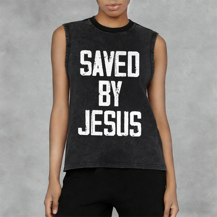 Christianartworkshop Canotta unisex Saved By Jesus - image 12