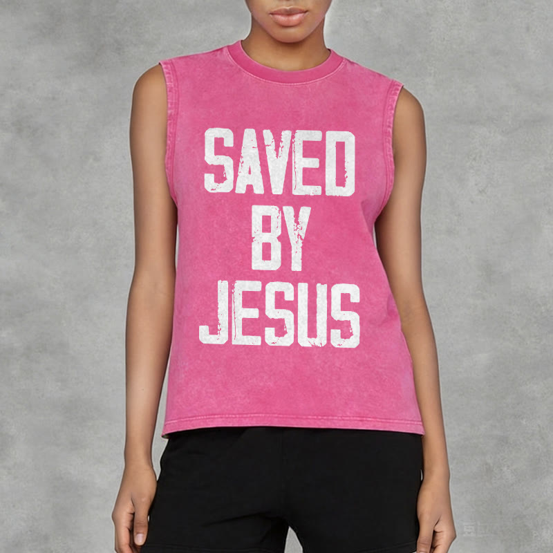 Christianartworkshop Canotta unisex Saved By Jesus - image 14
