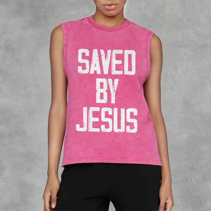 Christianartworkshop Canotta unisex Saved By Jesus - image 15