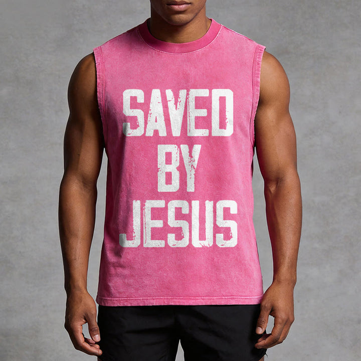 Christianartworkshop Canotta unisex Saved By Jesus - image 13