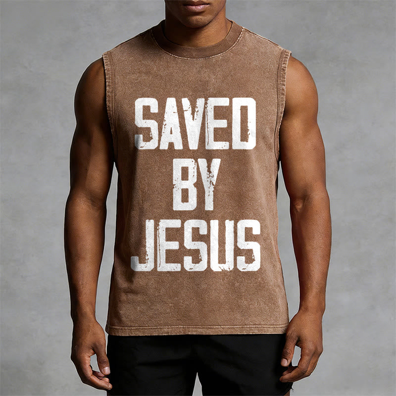 Christianartworkshop Canotta unisex Saved By Jesus - image 2
