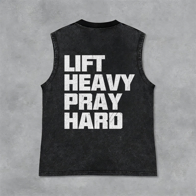 Christianartworkshop Canotta unisex lavata Lift Heavy Pray Hard - image 5