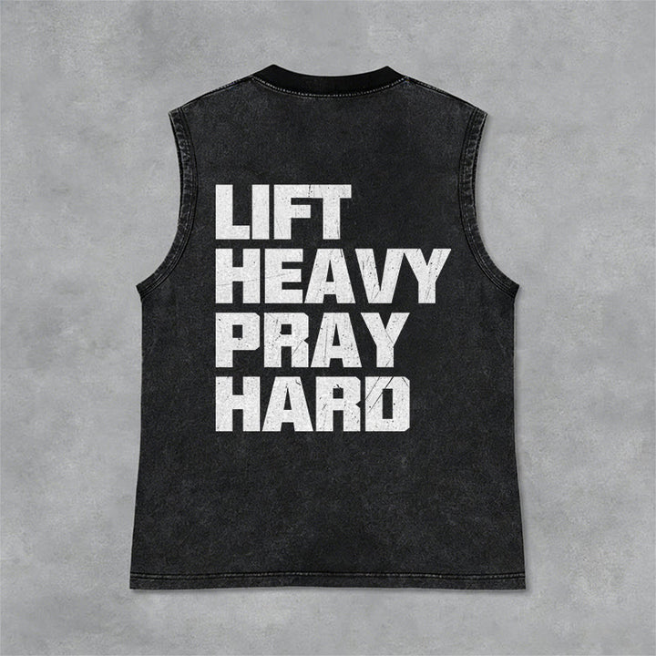 Christianartworkshop Canotta unisex lavata Lift Heavy Pray Hard - image 4