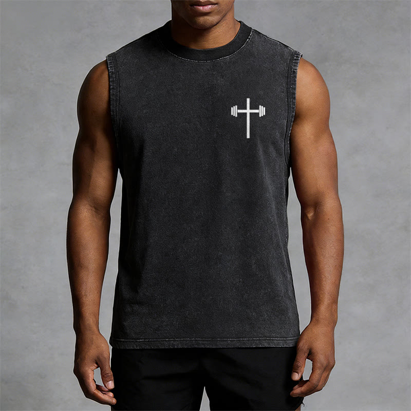 Christianartworkshop Canotta unisex lavata Lift Heavy Pray Hard - image 2