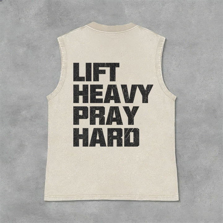 Christianartworkshop Canotta unisex lavata Lift Heavy Pray Hard - image 25