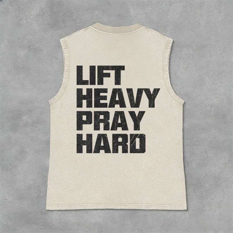 Christianartworkshop Canotta unisex lavata Lift Heavy Pray Hard - image 26