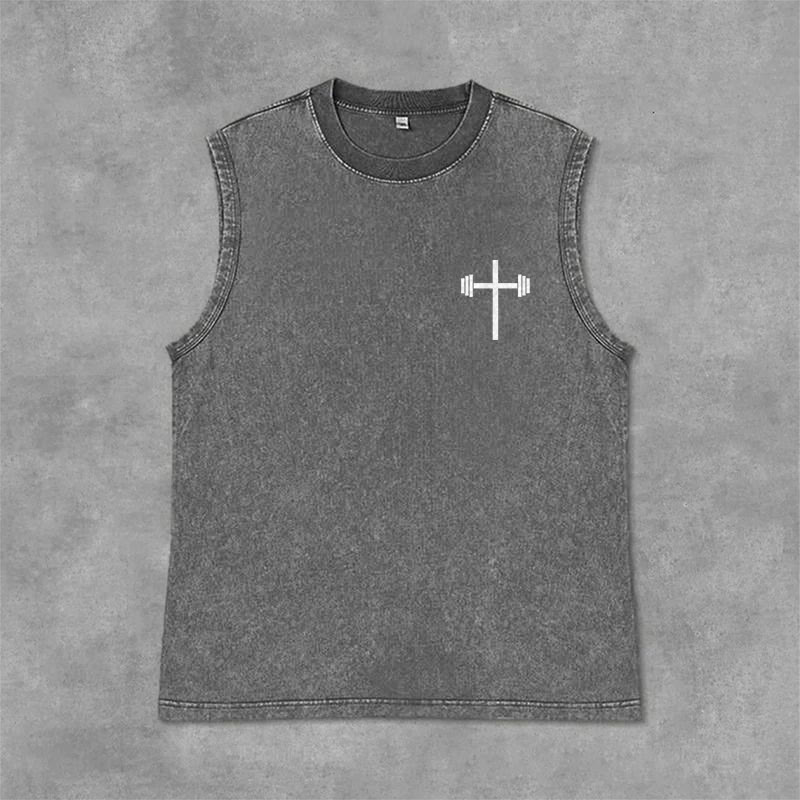 Christianartworkshop Canotta unisex lavata Lift Heavy Pray Hard - image 15
