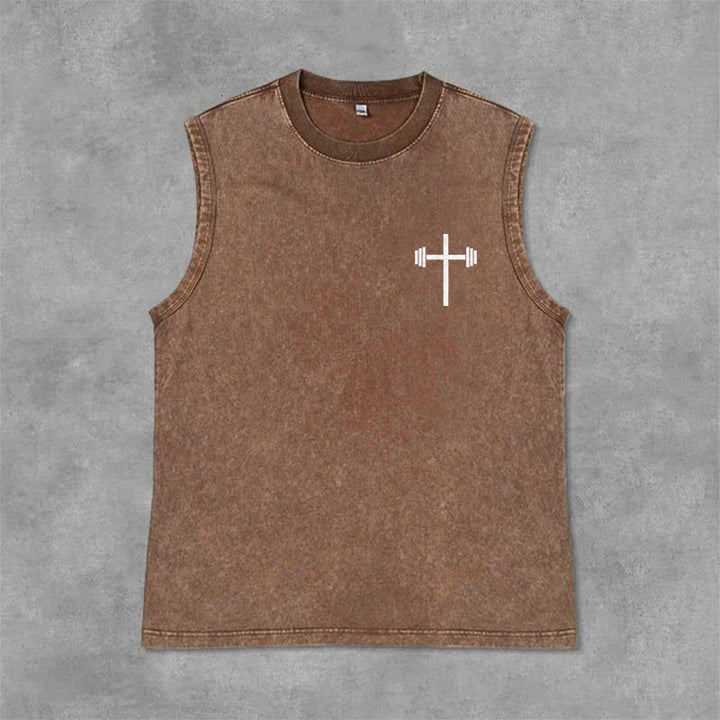 Christianartworkshop Canotta unisex lavata Lift Heavy Pray Hard - image 9