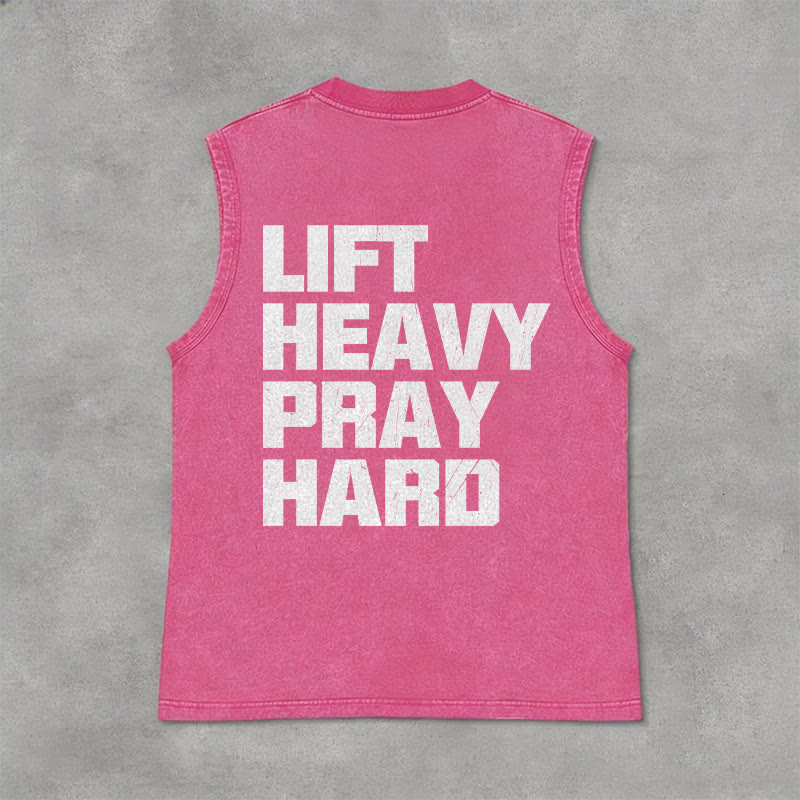 Christianartworkshop Canotta unisex lavata Lift Heavy Pray Hard - image 33