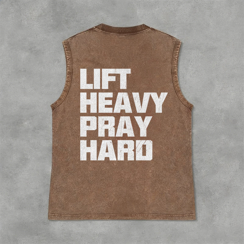 Christianartworkshop Canotta unisex lavata Lift Heavy Pray Hard - image 12