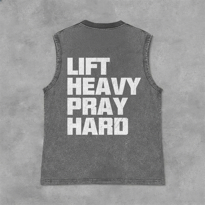 Christianartworkshop Canotta unisex lavata Lift Heavy Pray Hard - image 19