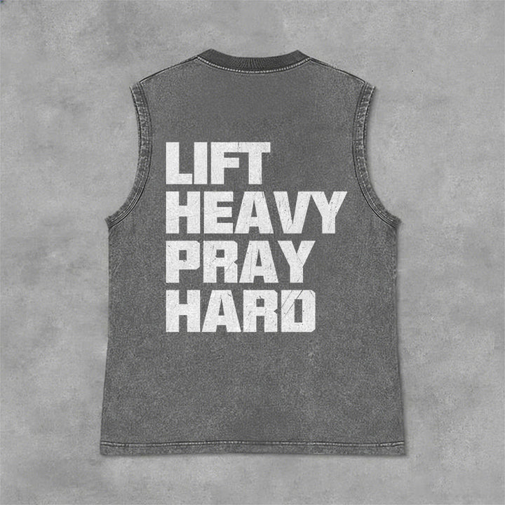 Christianartworkshop Canotta unisex lavata Lift Heavy Pray Hard - image 19