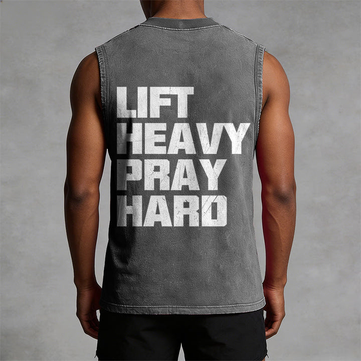Christianartworkshop Canotta unisex lavata Lift Heavy Pray Hard - image 19